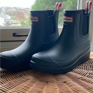 Hunter Chelsea Black Short Rain Boots